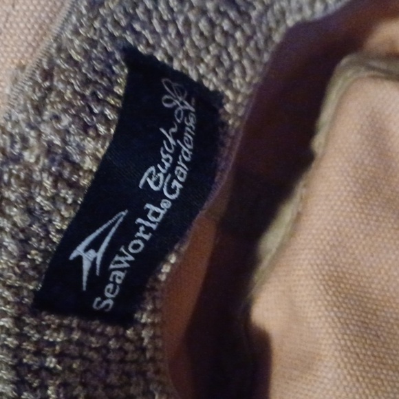 🏍Beige Wide Brim Hat SeaWorld - Picture 5 of 10